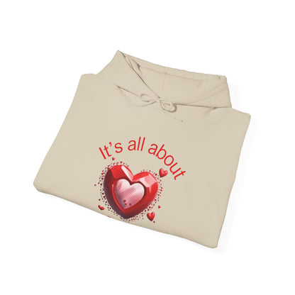 Romantic Love Hooded Sweatshirt for Couples