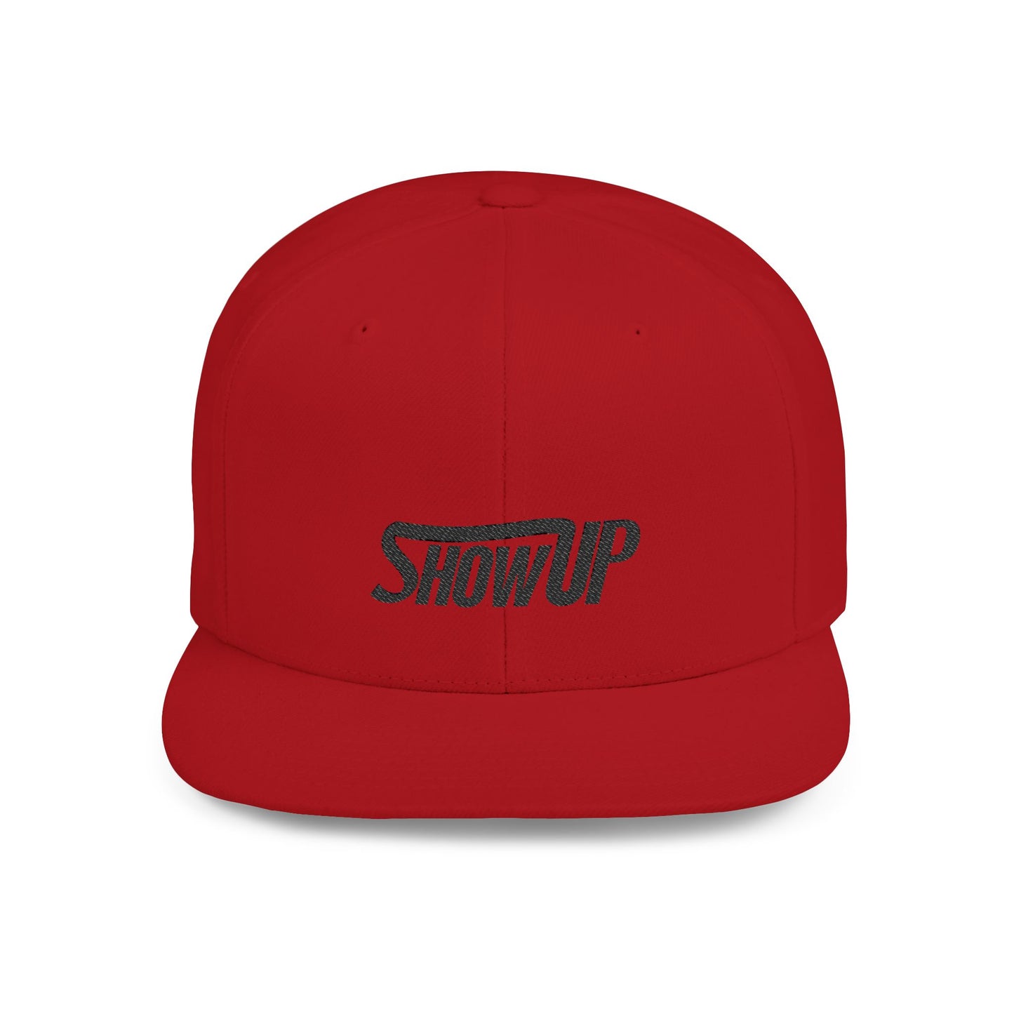 Stylish Flat Bill Snapback Hat - Show Up Statement Cap for Trendsetters, Casual Events, Gift, Streetwear, Everyday Use