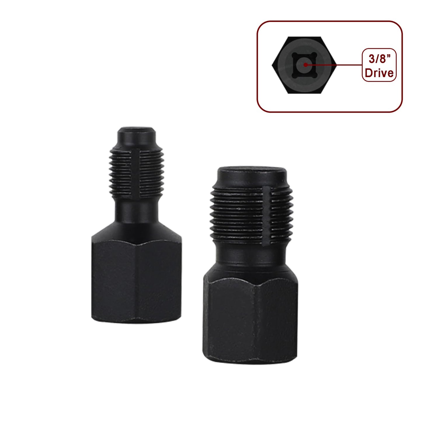 ITEQ 5 Pcs Automotive Oxygen Sensor Socket Wrench Remover tool and Thread Chaser Set