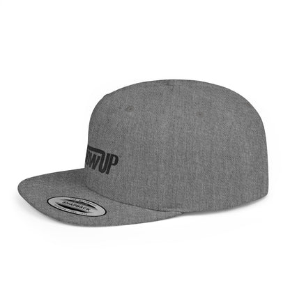 Stylish Flat Bill Snapback Hat - Show Up Statement Cap for Trendsetters, Casual Events, Gift, Streetwear, Everyday Use