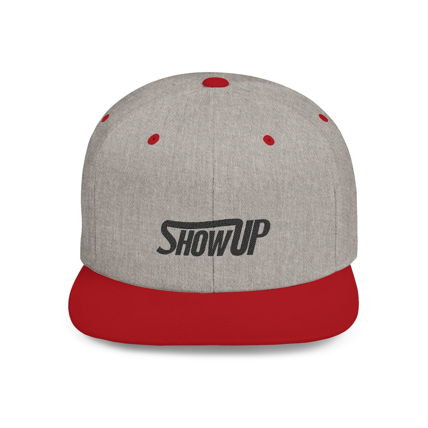 Stylish Flat Bill Snapback Hat - Show Up Statement Cap for Trendsetters, Casual Events, Gift, Streetwear, Everyday Use