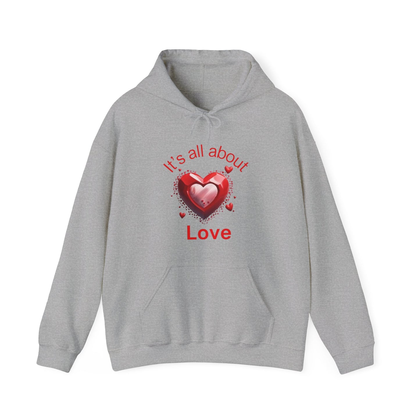 Romantic Love Hooded Sweatshirt for Couples