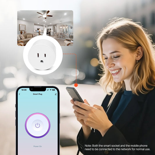 Smart Plug Works WiFi Smart Outlet With Alexa And Google Home 4-Pack White